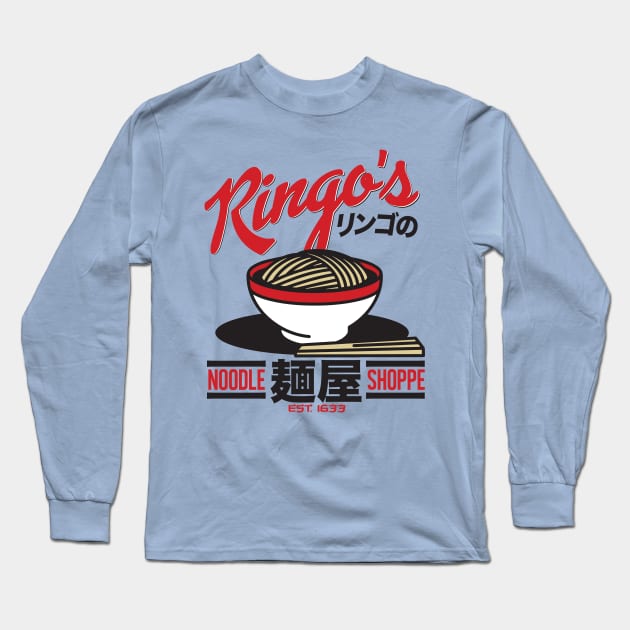 Ringo's Noodle Shop Long Sleeve T-Shirt by MindsparkCreative